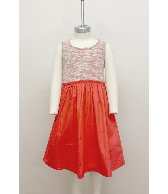 ID16868K Midi Dress Knit Bodice