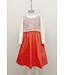ID16868K Midi Dress Knit Bodice