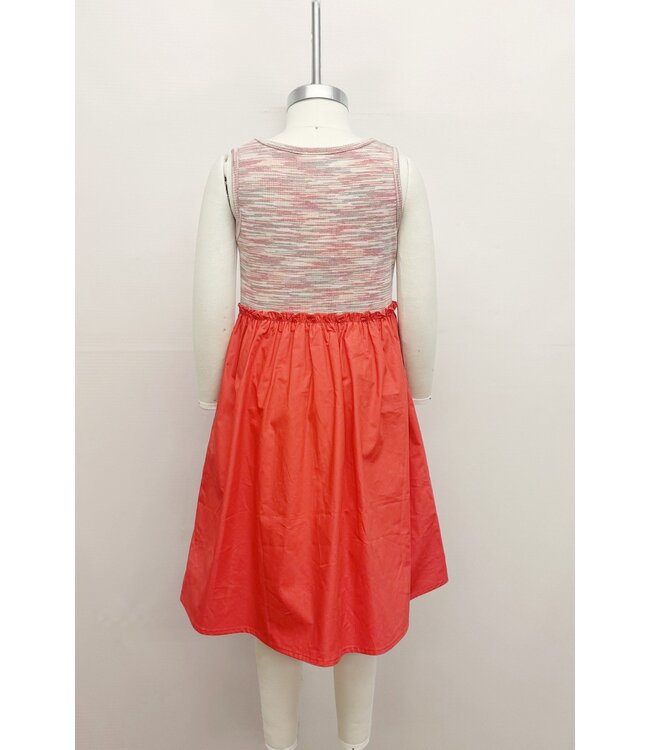 ID16868K Midi Dress Knit Bodice