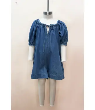 Washed Denim Romper