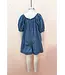 IP18042K Washed Denim Romper