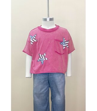 Pocket Tee w/ Star Detail