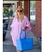 D2018F oversized textured shirt dress