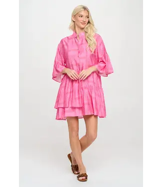 Meet Me In Santorini Buttondown Shirt Dress