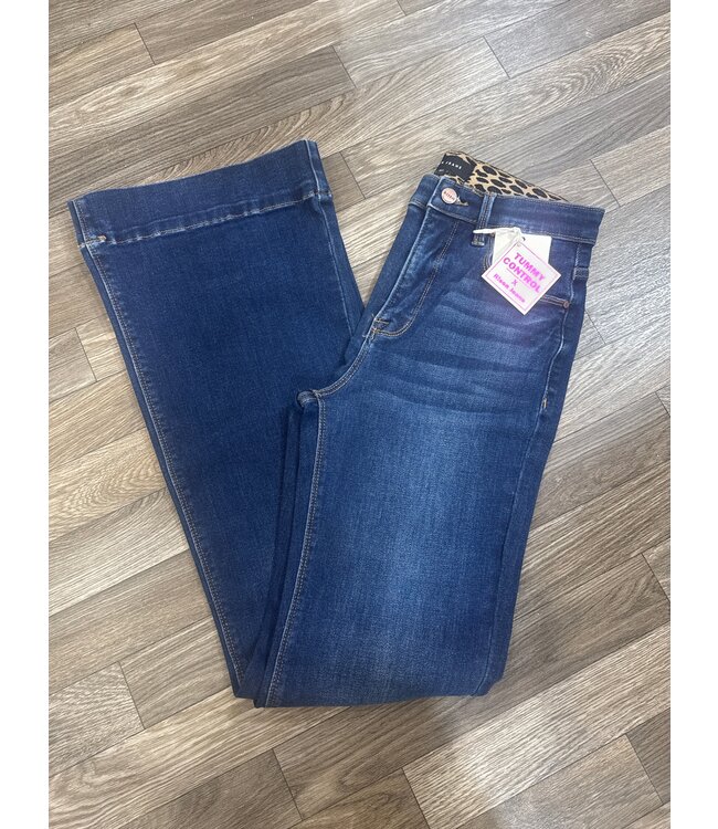 RDP5914 TC Elas Band High Rise Flare Jeans