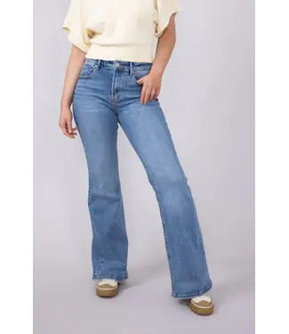 Risen mid-rise flare basic jean