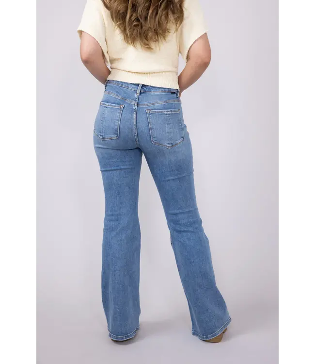 mid-rise flare basic jean