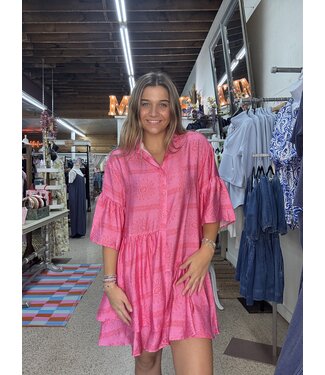 Meet Me In Santorini Buttondown Shirt Dress