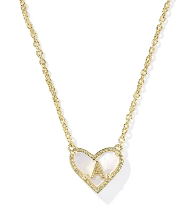 Heart Letter Pendant Necklace