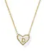 Heart Letter Pendant Necklace