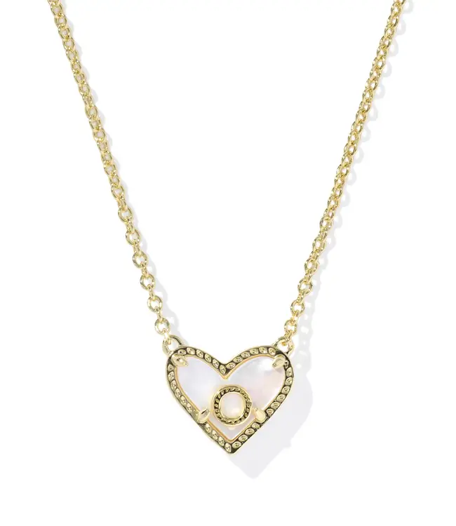 Heart Letter Pendant Necklace
