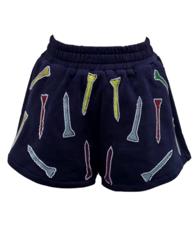 NAVY MULTI GOLF TEE SHORT
