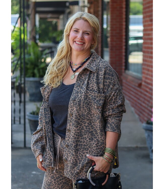 All Day Leopard  Jacket