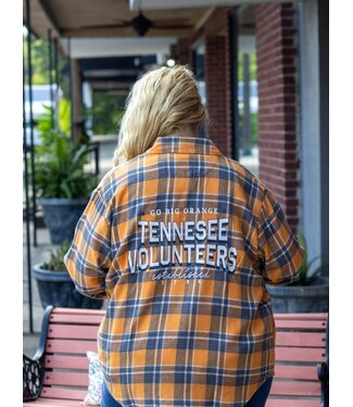 gameday social Tennessee Vols Flannel Button Up