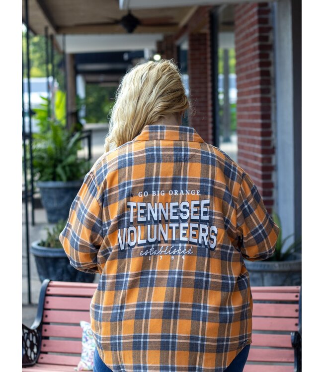 Tennessee Vols Flannel Button Up