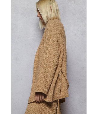 Cardigan w/ Adjustable Tie Belt