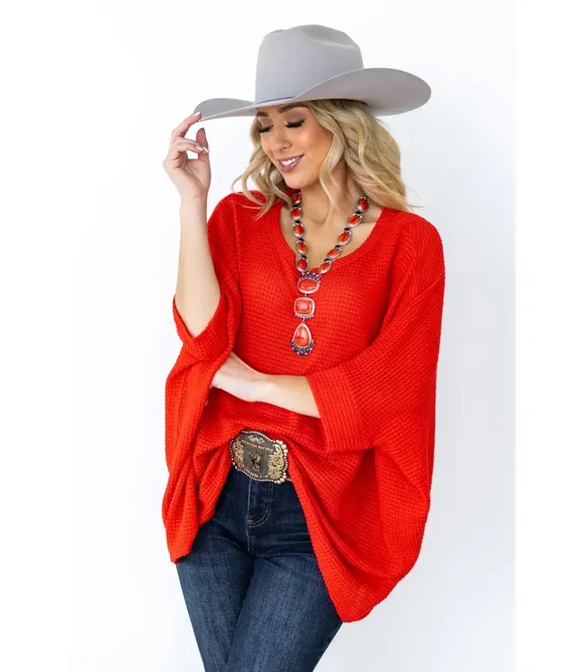 Crochet Relaxed Poncho Top