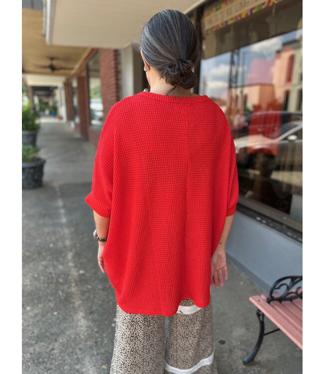 Crochet Relaxed Poncho Top