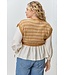 Vest Attached Long Sleeve Top