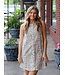 Printed Denim Sleeveless Dress