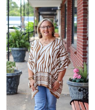 Meet Me In Santorini Sienna Woodlands Tunic