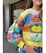 Colorblock Pumpkin Cardi
