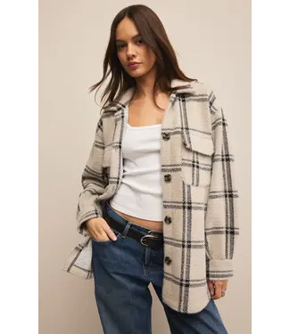 Z Supply Plaid Tucker Jacket