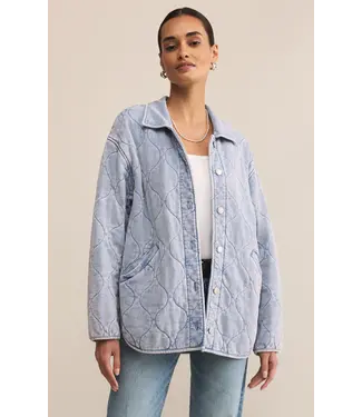 Z Supply Boulder Knit Denim Jacket