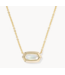 ELISA Bezel Pendant Neck