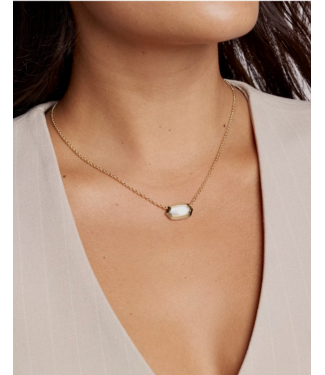 Kendra Scott ELISA Bezel Pendant Neck
