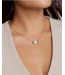 ELISA Bezel Pendant Neck