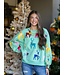 VELVET REINDEER SWEATSHIRT