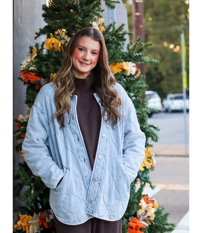 Boulder Knit Denim Jacket