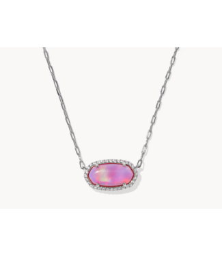 Kendra Scott Elisa Pave Frame Pend Neck