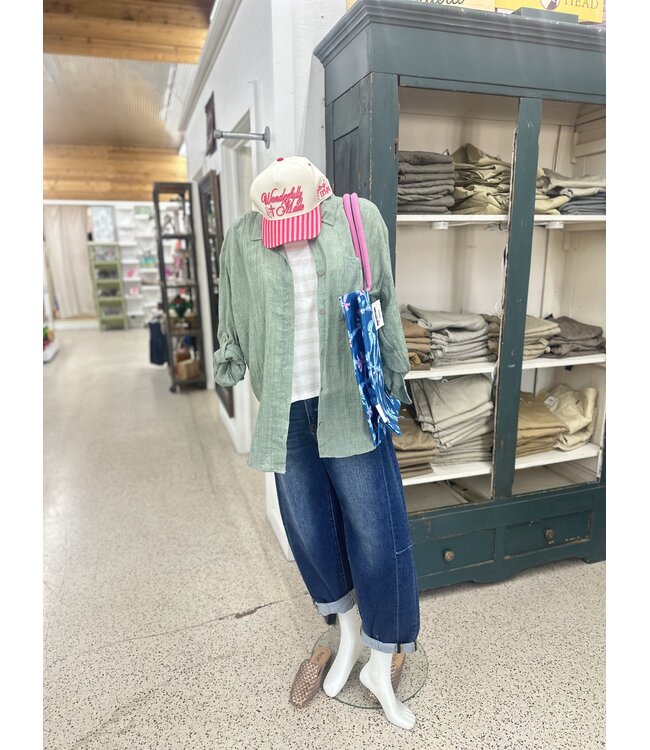 billa gauze button up