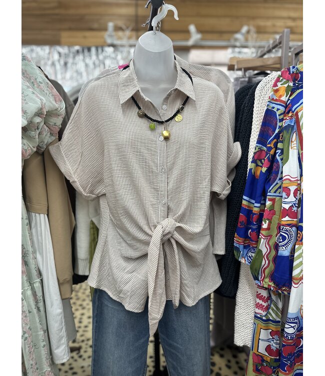 amana s/slv stripe top