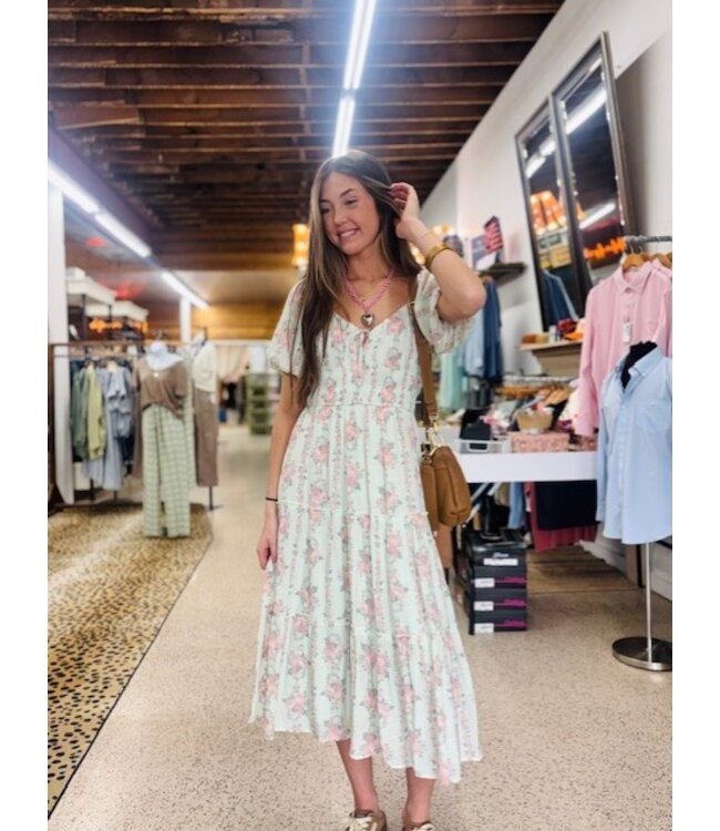 trix feminine floral maxi