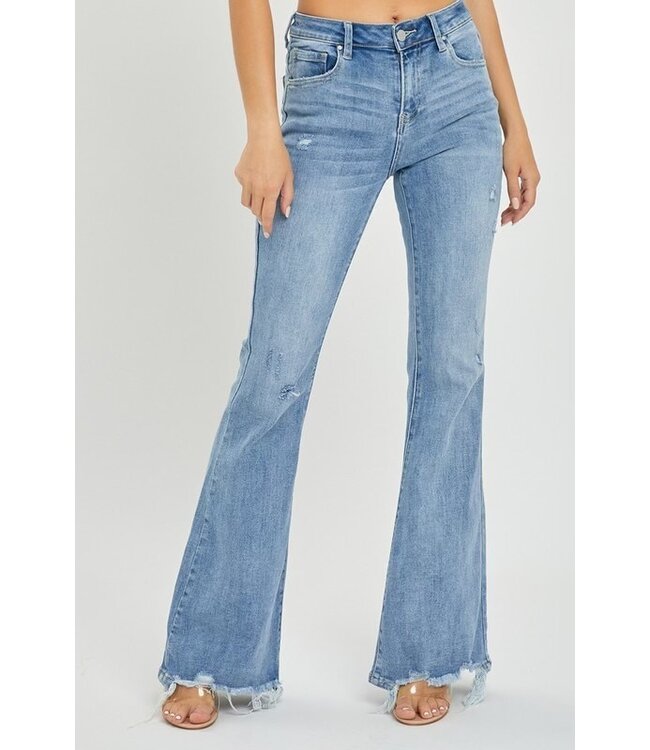 Distressed Flare Jeans