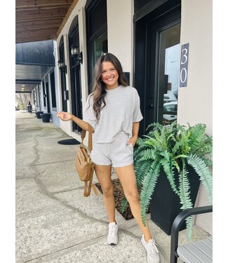 Striped Top/Shorts Set