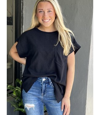 Dear Scarlett Round Dolman Sleeve w Pocket