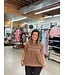 HALF FRONT BUTTON WOVEN TOP