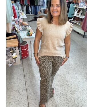 Easel ANIMAL PRINT WASHED PANTS