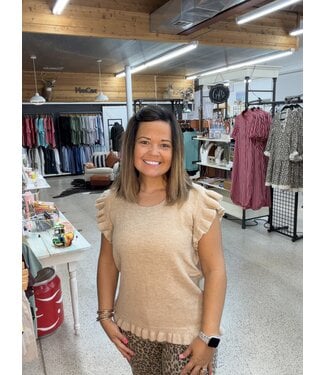 Easel MINI RUFFLE SWEATER