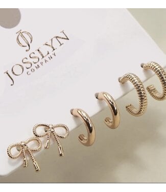 Josslyn MINI BOW TRIO HOOP