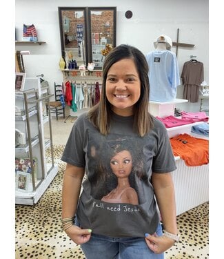 BIRDIE YA'LL NEED JESUS GRAPHIC SS TEE