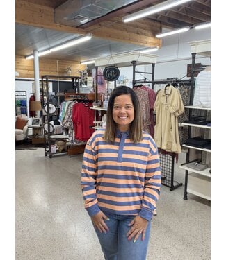 Sewn and Seen STRIPE RUGBY POLO