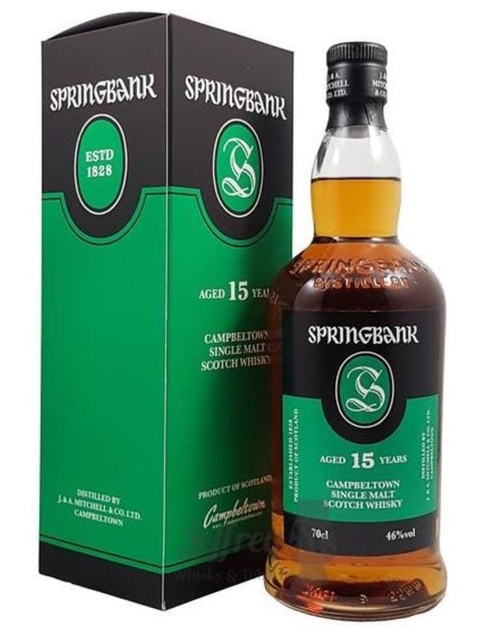 Scotch Whiskey, Single Malt, Campbeltown, 15 yr, Springbank