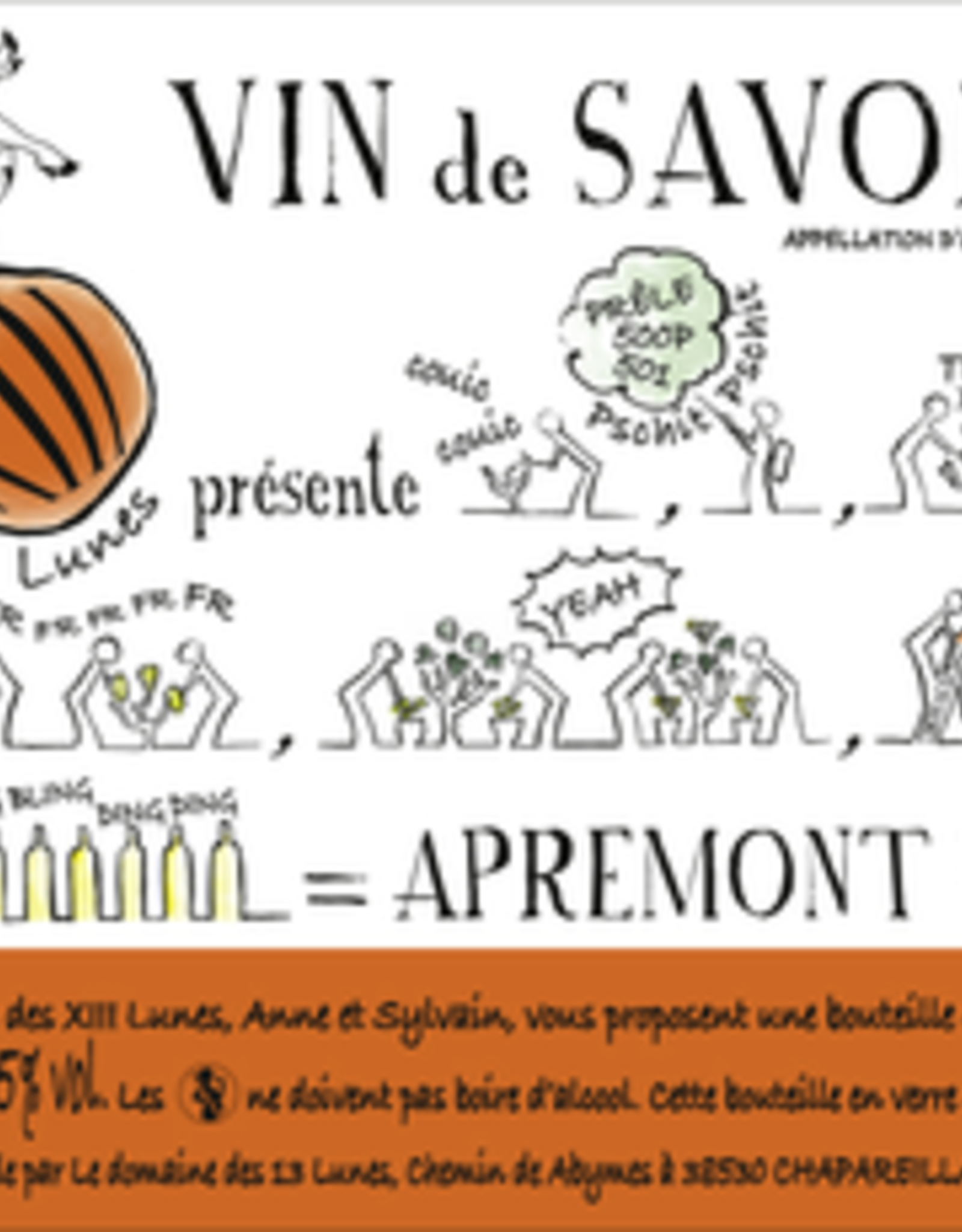 Vin de Savoie, APREMONT, Les 13 Lunes 2020