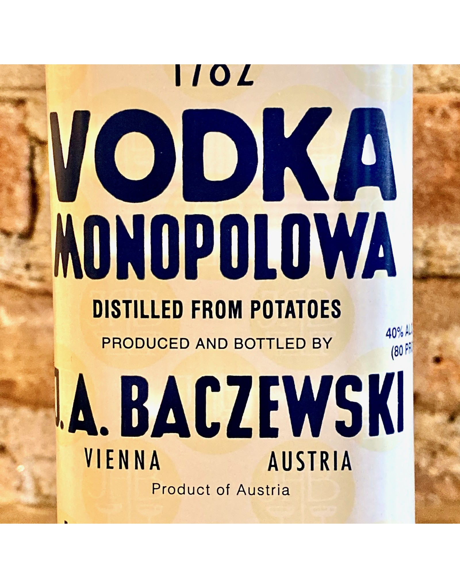 Vodka, Vienna, 'Monopolowa,' Baczewski