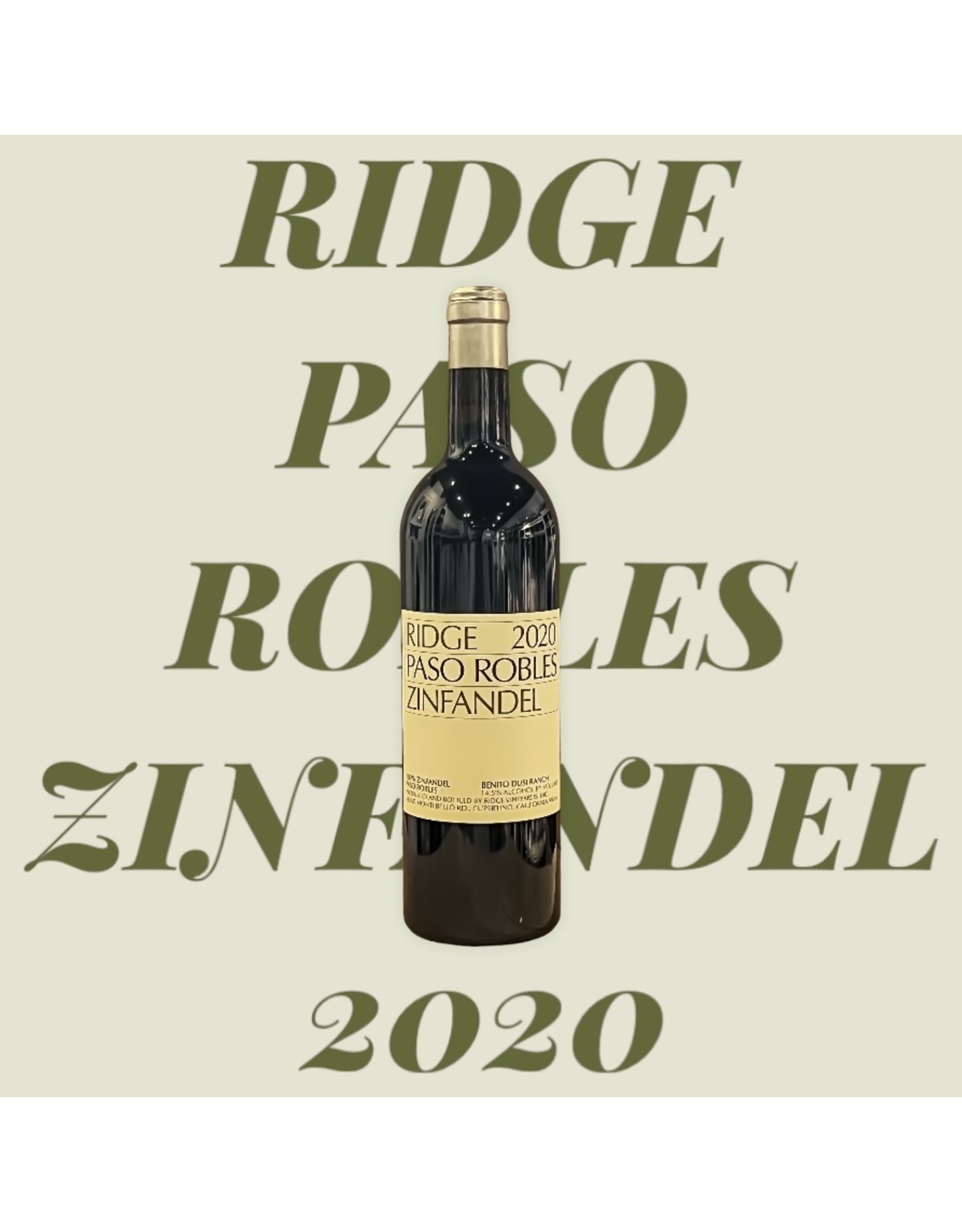 Zinfandel, PASO ROBLES, Ridge 2020